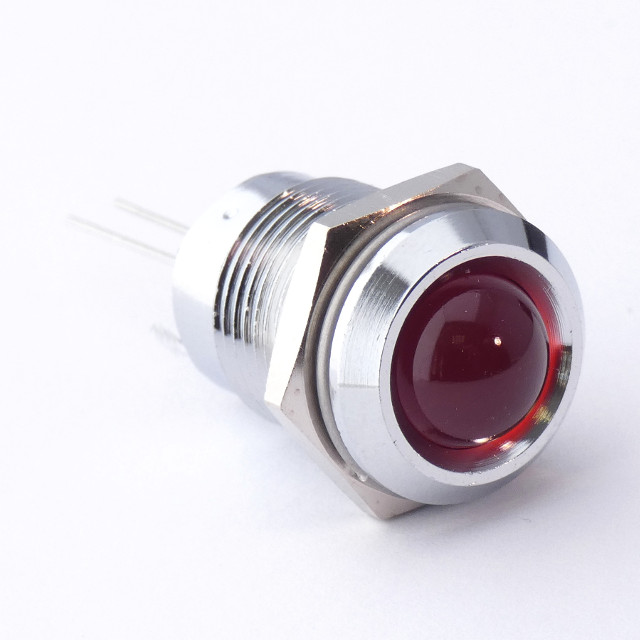 CML Innovative Technologies 1921X Series LED Standard Panel Indicator, Red Panel Mount Indicator, Wire Termination 2V,