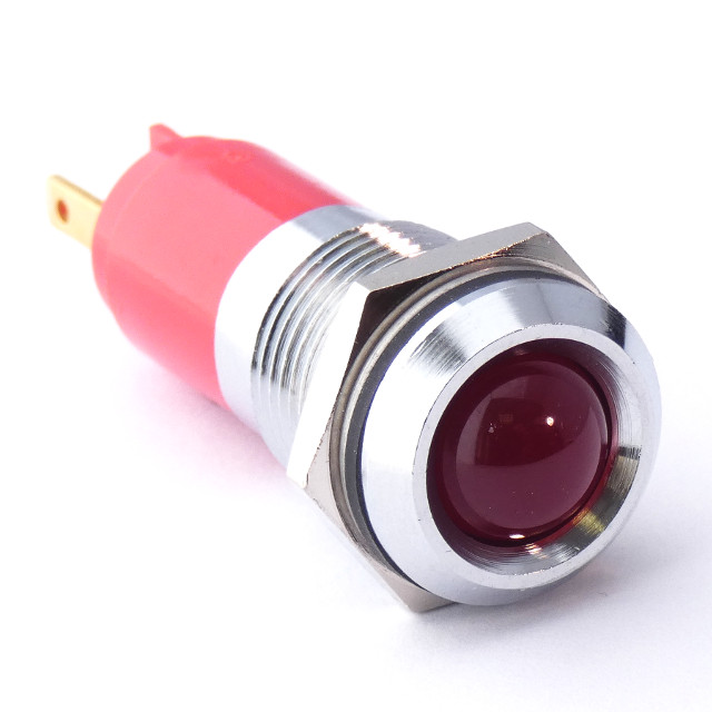 CML Innovative Technologies 1921X Series Standard Bezel Panel Indicator, Red Panel Mount Indicator, Tab Termination 24V