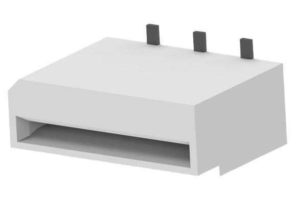 TE Connectivity, FPC 1mm Pitch 6 Way Vertical Socket FPC Connector, SMT