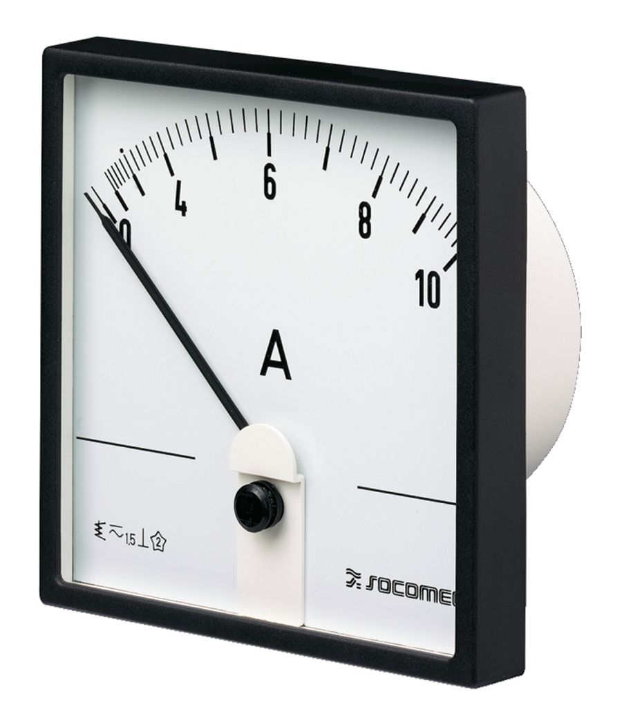 Socomec 192D Analogue Panel Ammeter 20 A AC, 72 mm x 72 mm