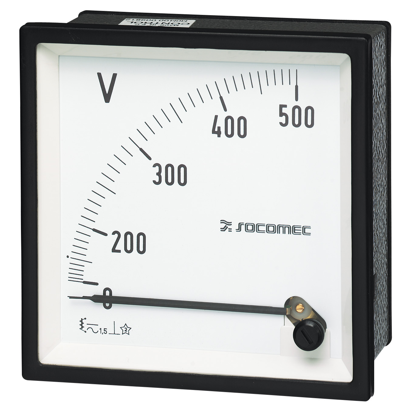 Socomec 192 g Series Analogue Voltmeter AC, 72 mm, 72 mm