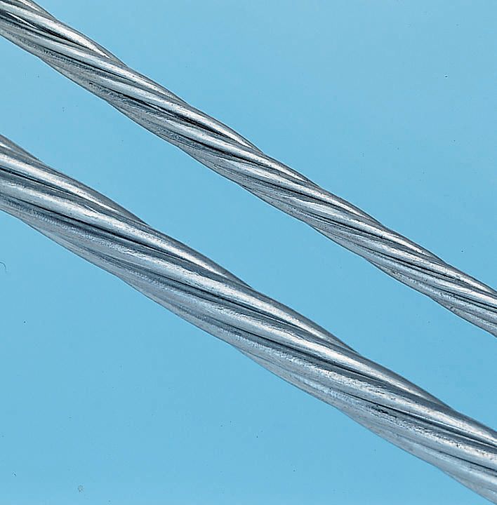 RS PRO Galvanised Steel Wire Rope, 50 m