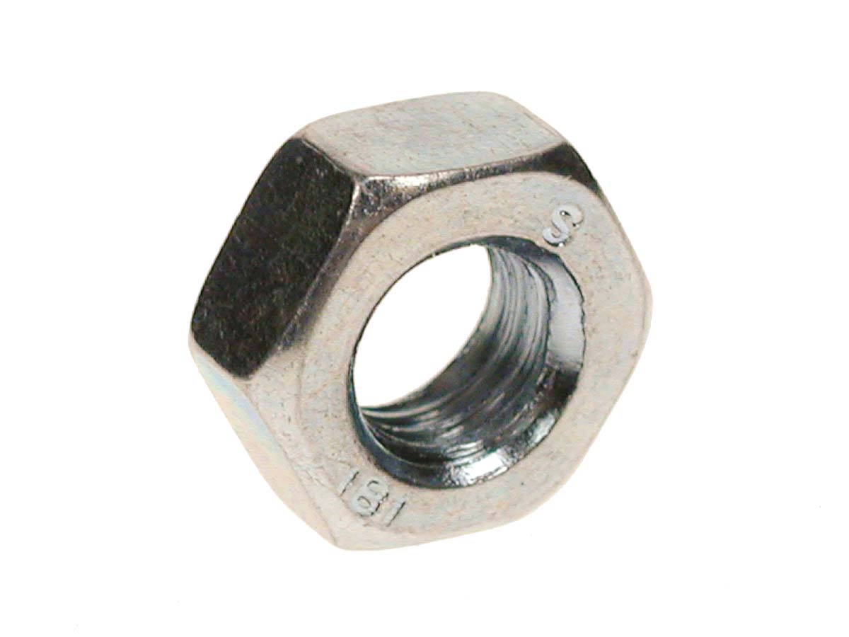 RS PRO, Bright Zinc Steel Locking Nut, DIN 934