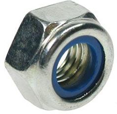 RS PRO, Bright Zinc Steel Locking Nut, DIN 985, Metric
