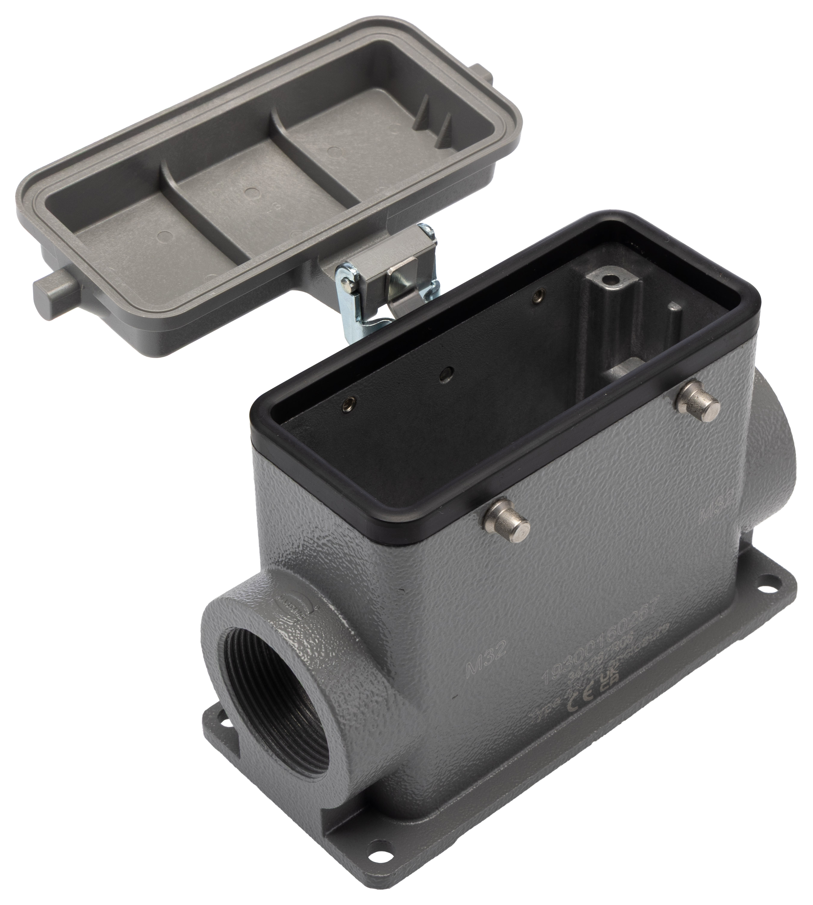 HARTING Han B Range Heavy Duty Power Connector Housing 2, 16B