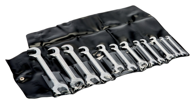 Bahco 12-Piece Wrench Set, 9/32 in, 7/16 in, 7/32 in, 5/8 in, 5/32 in, 5/16 in, 11/32 in, 1/2 in, 3/16 in, 1/4 in, 9/16