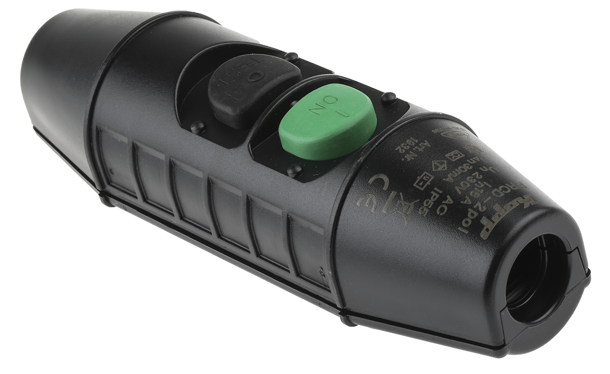 193201006 Kopp Inline Mains RCD Connector PRCD, 16A 2 Pole,230V