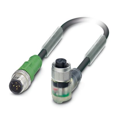 Phoenix Contact Male 5 way M12 to Female 5 way M12 Actuator/Sensor Cable, 10 m