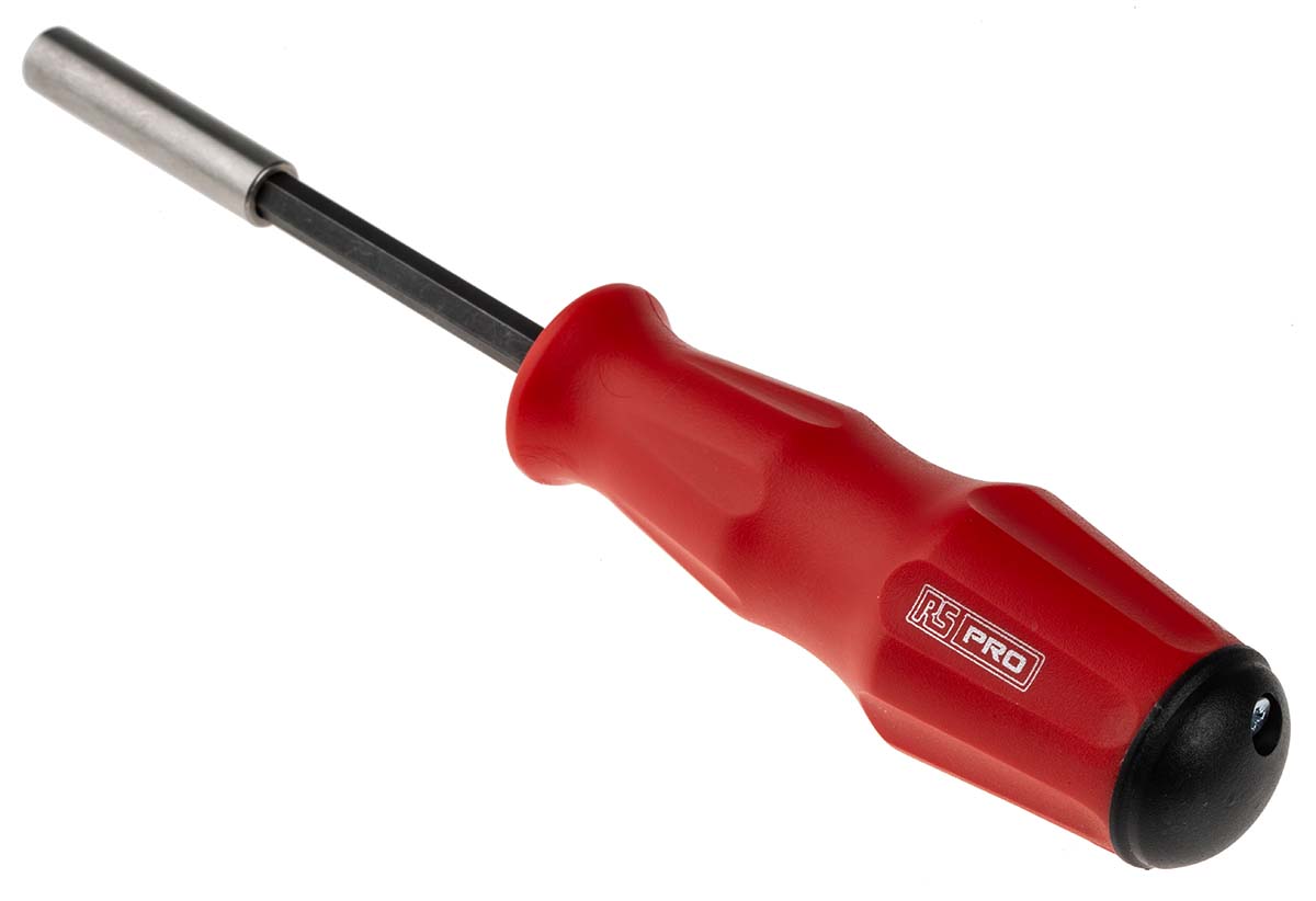 RS PRO Hexagon Bit Driver, 1/4 in Tip, 100 mm Blade