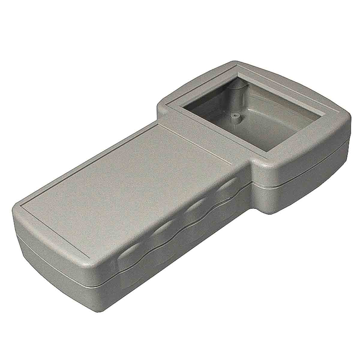 RS PRO 2970 Series Grey ABS Handheld Enclosure Integral Battery Compartment Display Window, IP54, 210 mm x 41 mm x, 110
