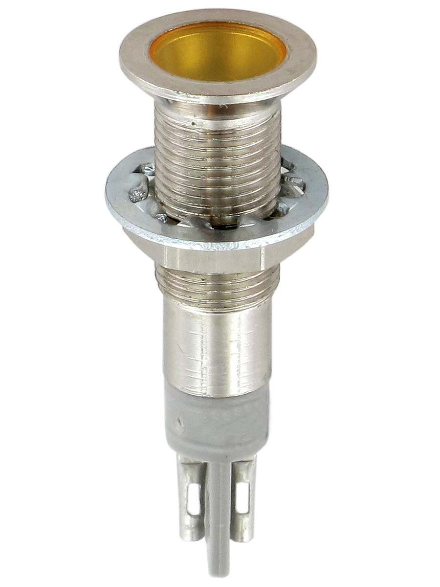 Sloan 194 Series, Yellow Indicator, Solder Tab Termination 2.2V dc, IP68, 6.4 mm