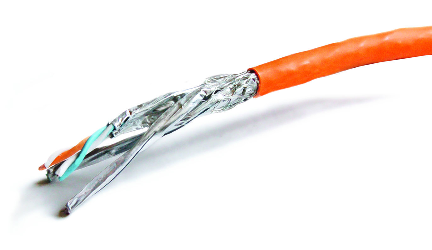 Datwyler CU 7702, 1000 m Cat7 Cable, Shielded, Orange Screened Flame Retardant Non-Corrosive Sheath