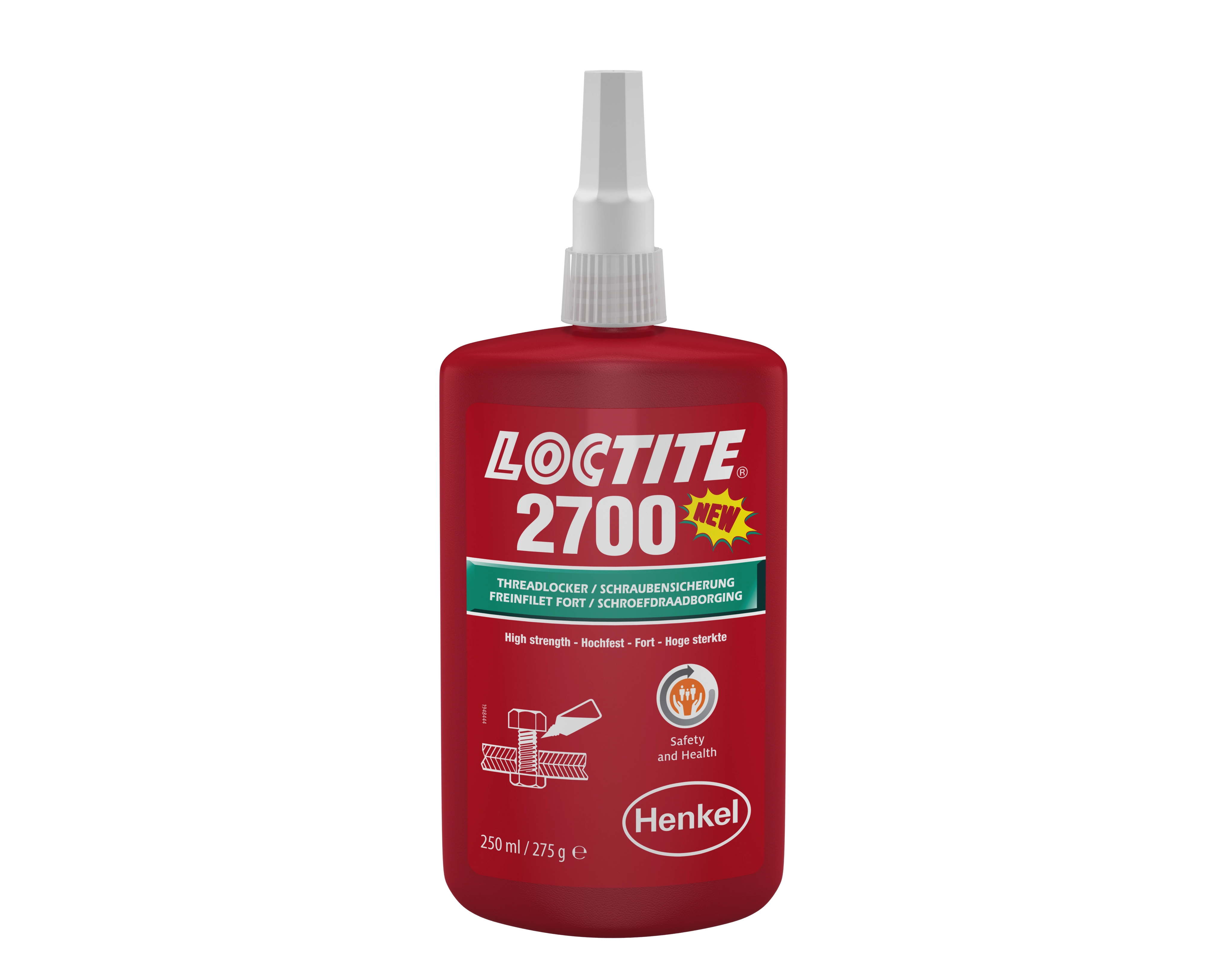 Loctite Loctite 2700 Green Threadlocking Adhesive, 250 ml Bottle, 24 h Cure Time