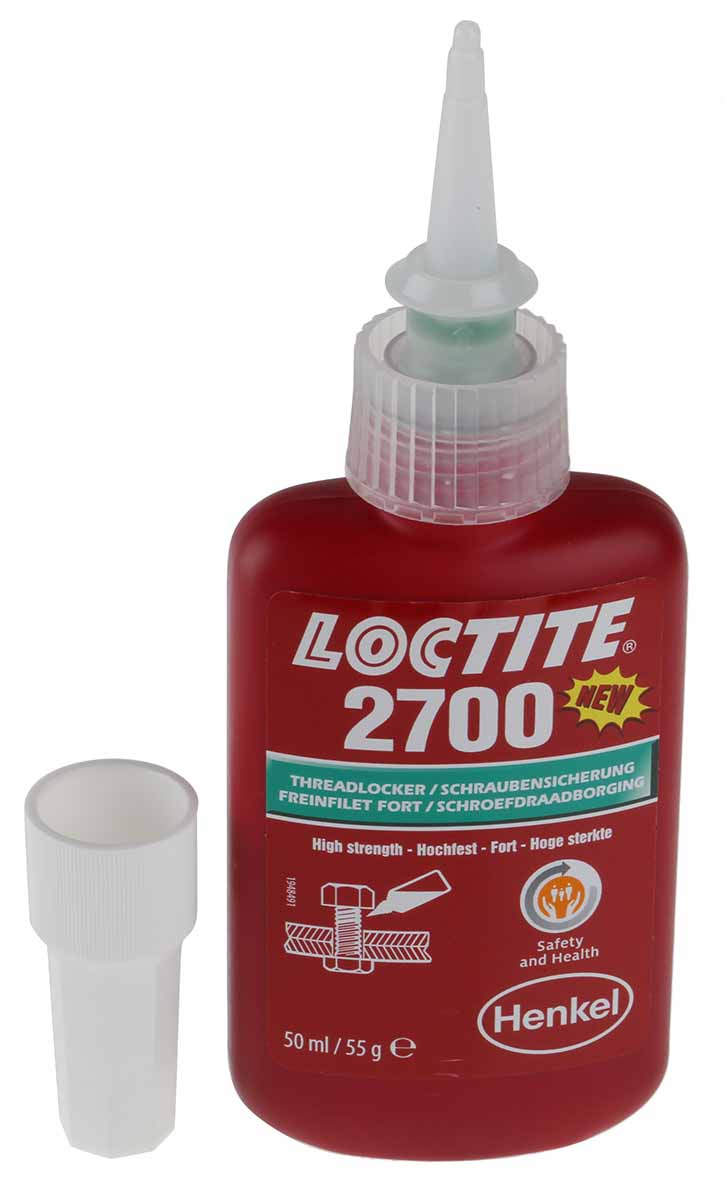 1948762 Loctite Loctite 2700 Green Threadlocking Adhesive, 50 ml Bottle, 24 h Cure Time