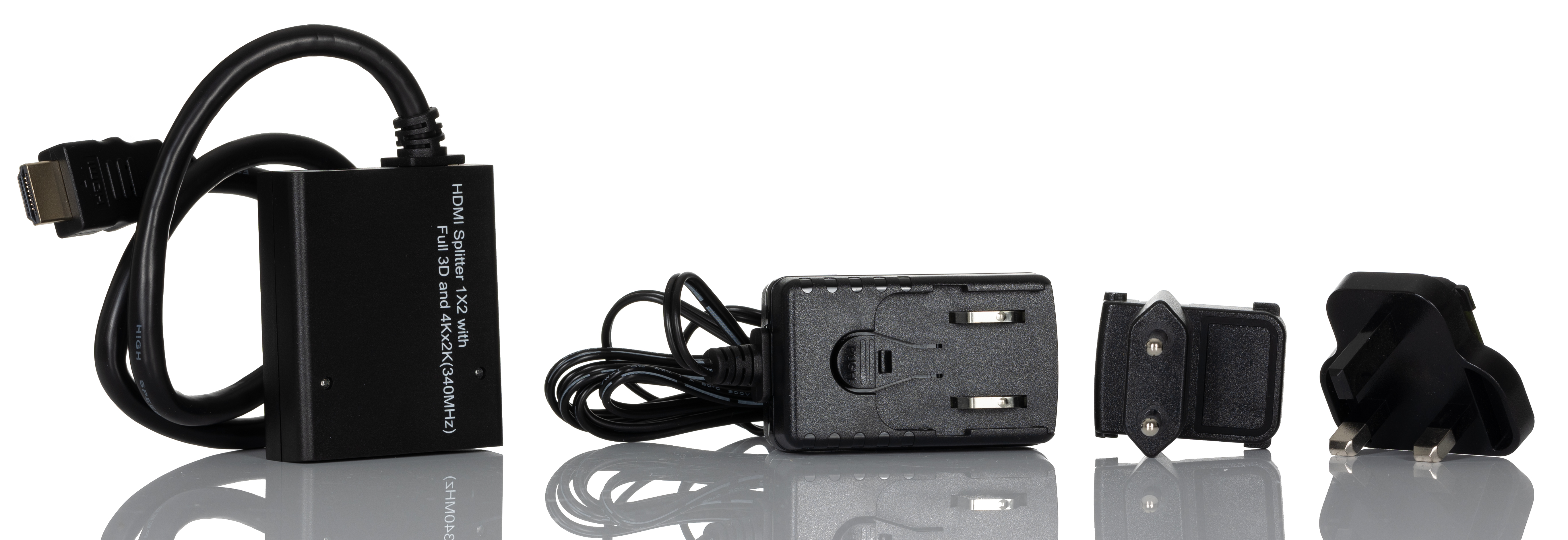 RS PRO 2 Port 1 Input 2 Output HDMI Splitter 4K x 2K