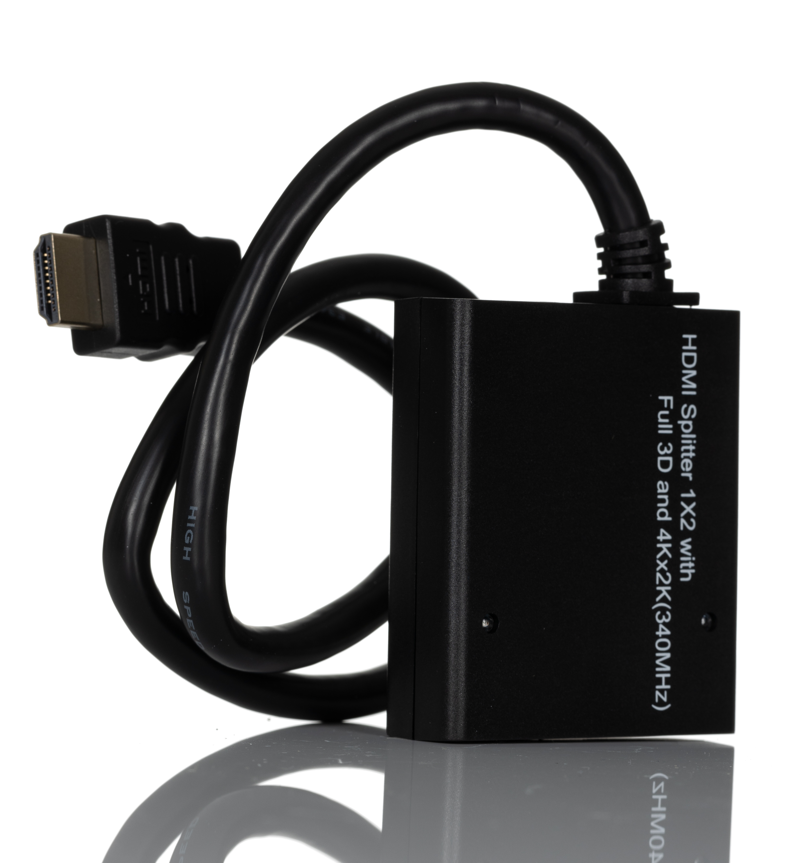 195-4342 RS PRO 2 Port 1 Input 2 Output HDMI Splitter 4K x 2K