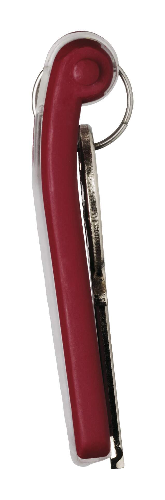 195703 Durable Plastic Key Tag Key Ring Red