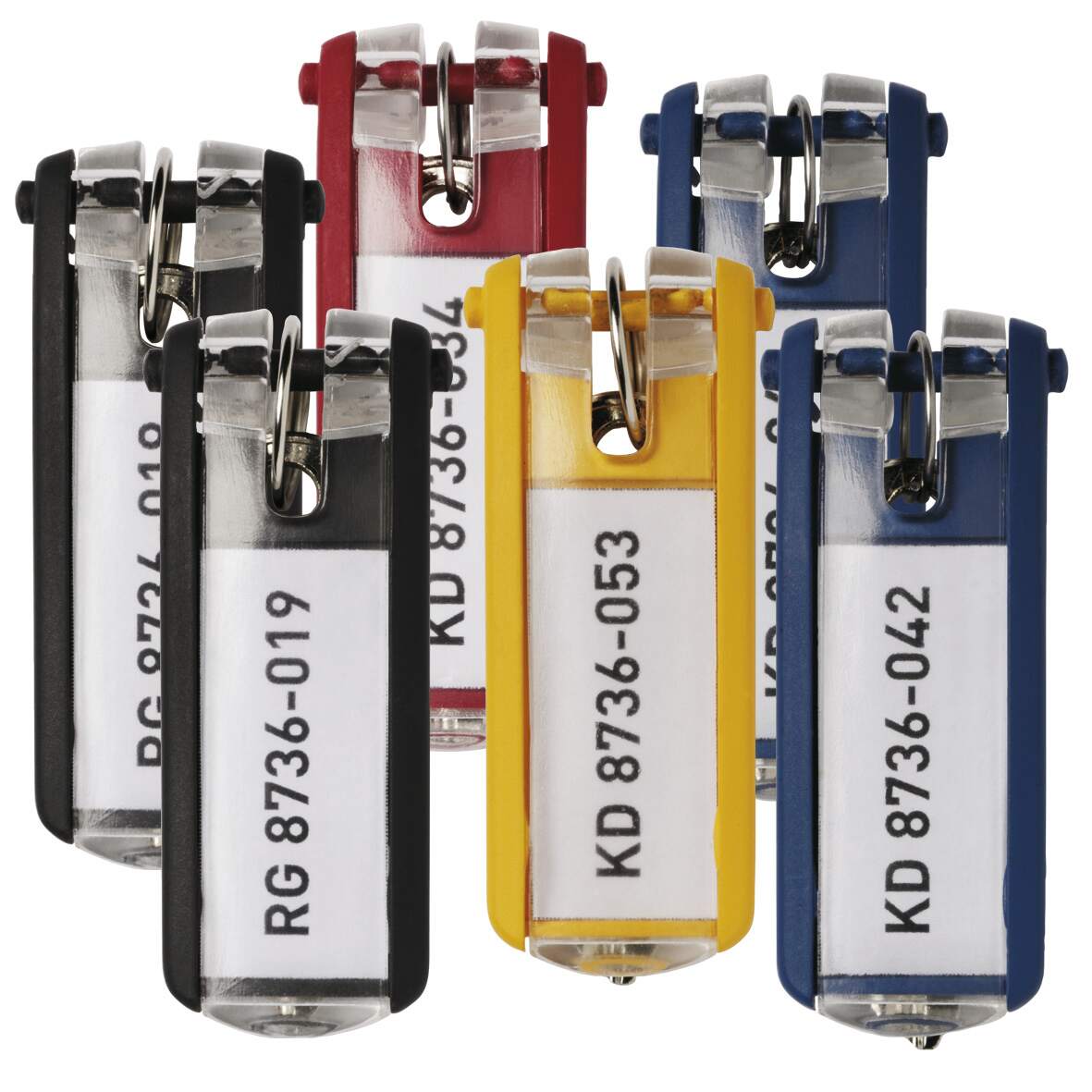195707 Durable Plastic Key Tag Key Ring