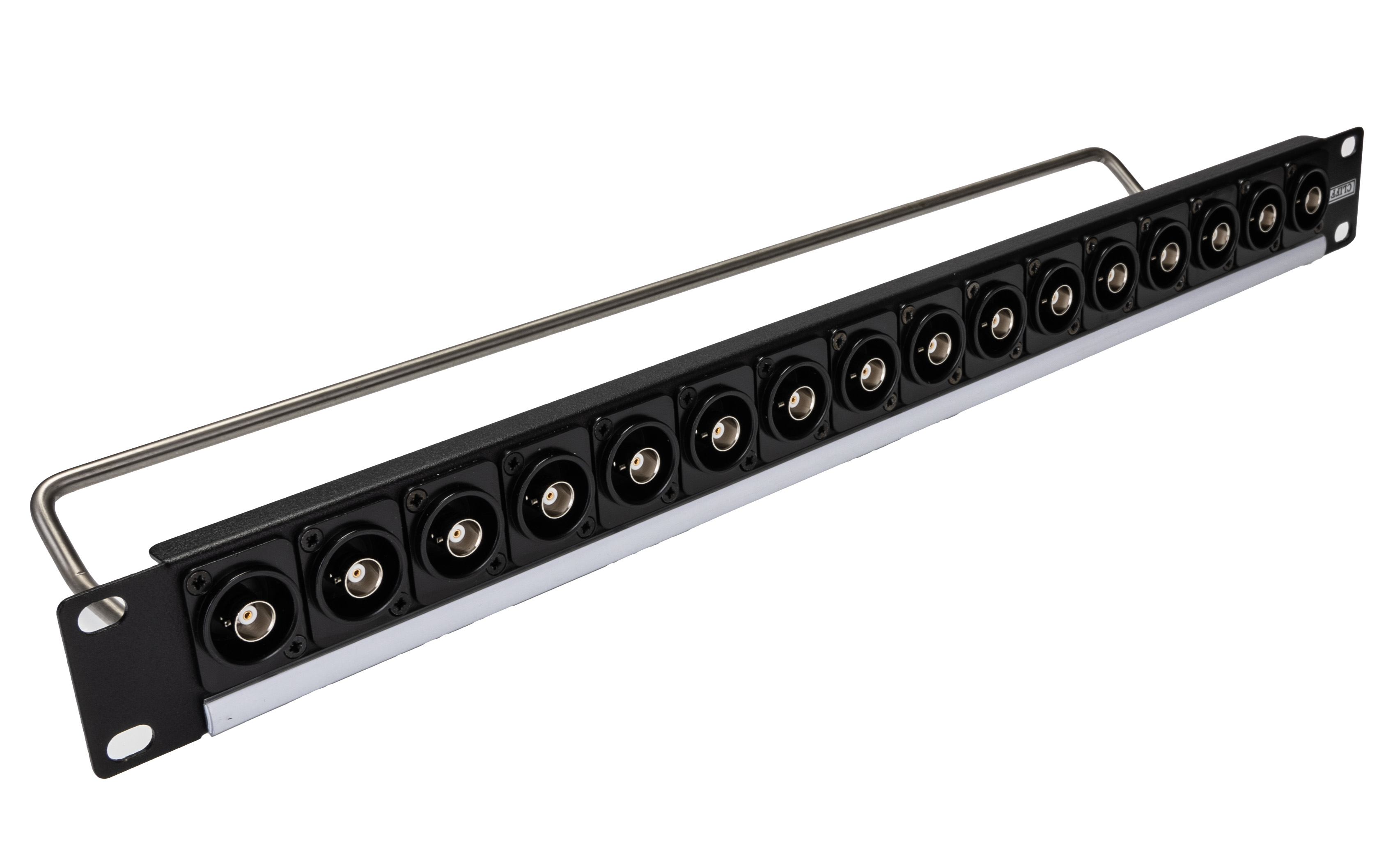196-0769 RS PRO BNC Loaded Rack 16 Port Patch Panel, 1 U Rack Height