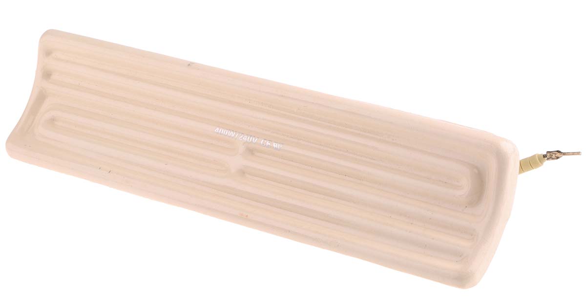 RS PRO Ceramic Heating Element, 245 mm, 60 mm, Ceramic Heating Element, 400 W, 230V ac