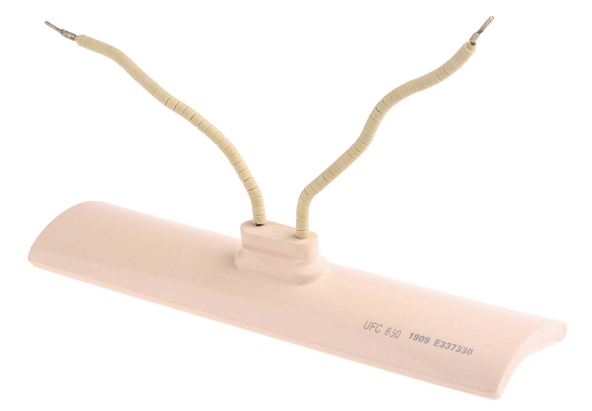 196-6478 RS PRO Ceramic Heating Element, 245 mm, 60 mm, Ceramic Heating Element, 650 W, 230V ac