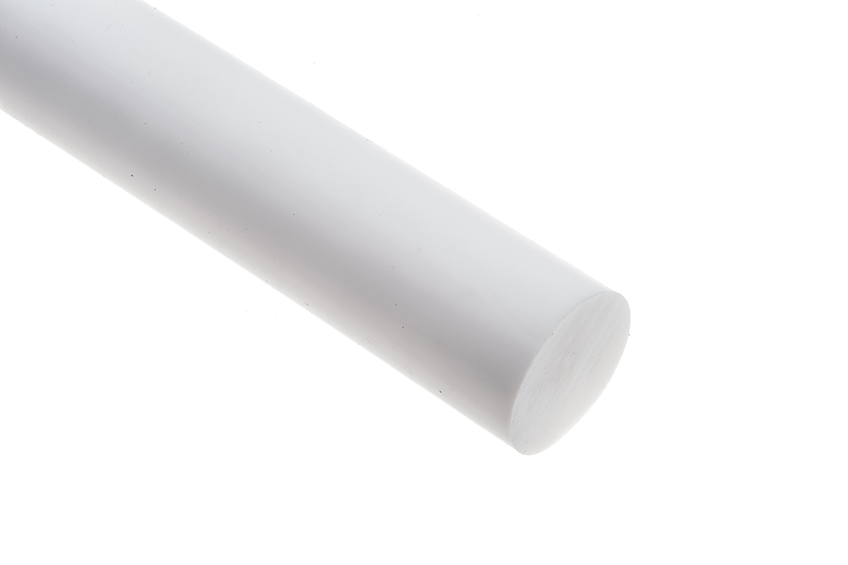 196-9922 RS PRO Opaque Fluoroplastics PTFE Rod, 500 mm x 40 mm Diameter