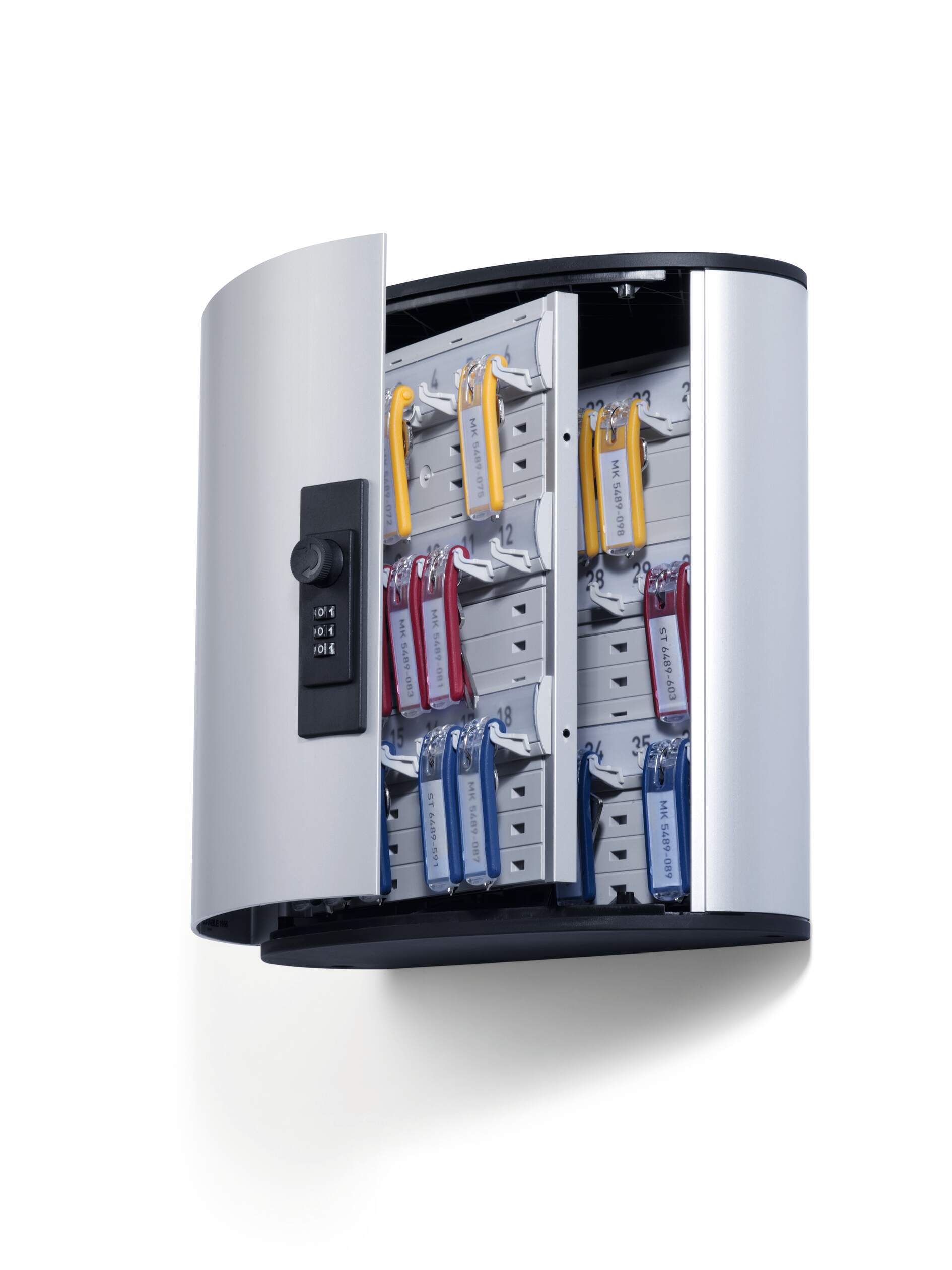 196623 Durable  Silver Aluminium Key Cabinet Wall