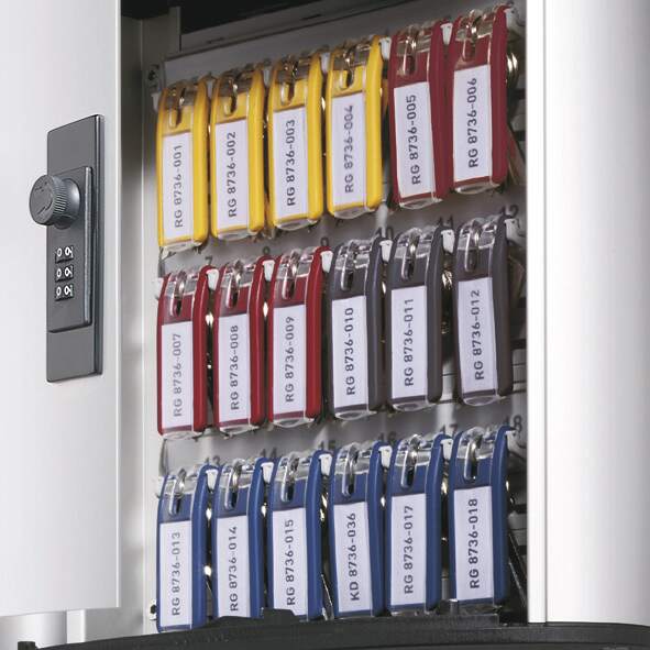 196623 Durable  Silver Aluminium Key Cabinet Wall
