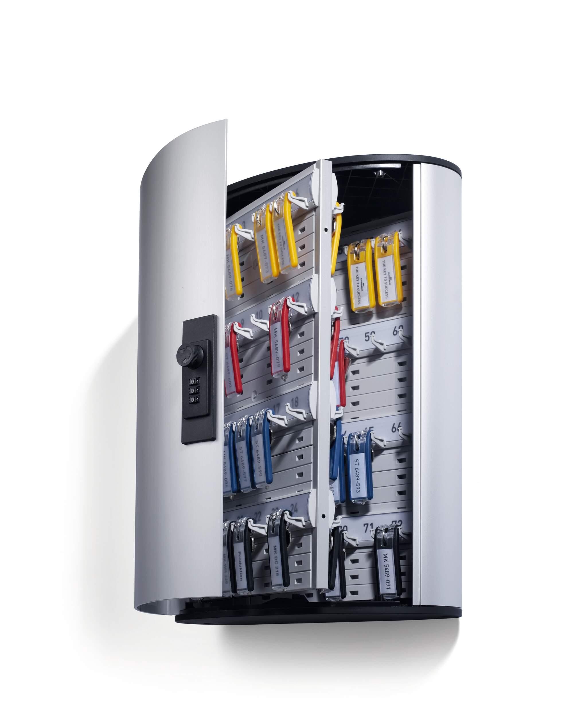 196723 Durable  Silver Aluminium Key Cabinet Wall