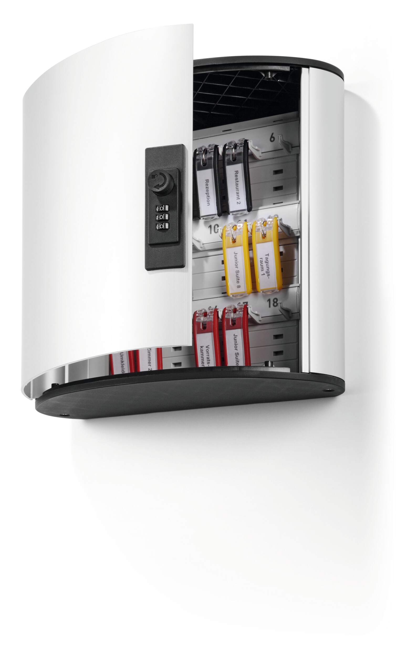 196923 Durable  Silver Aluminium Key Cabinet Wall