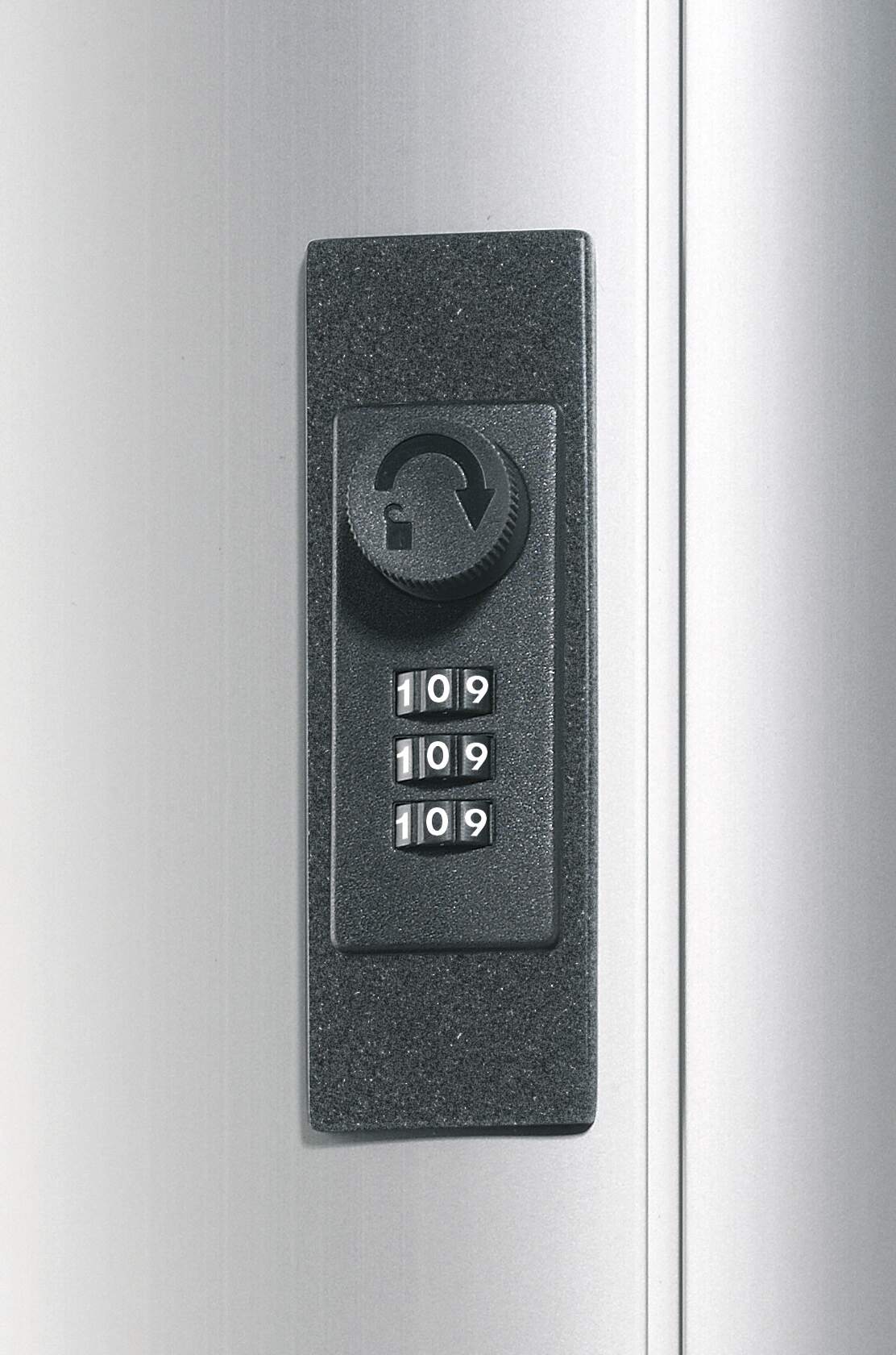196923 Durable  Silver Aluminium Key Cabinet Wall
