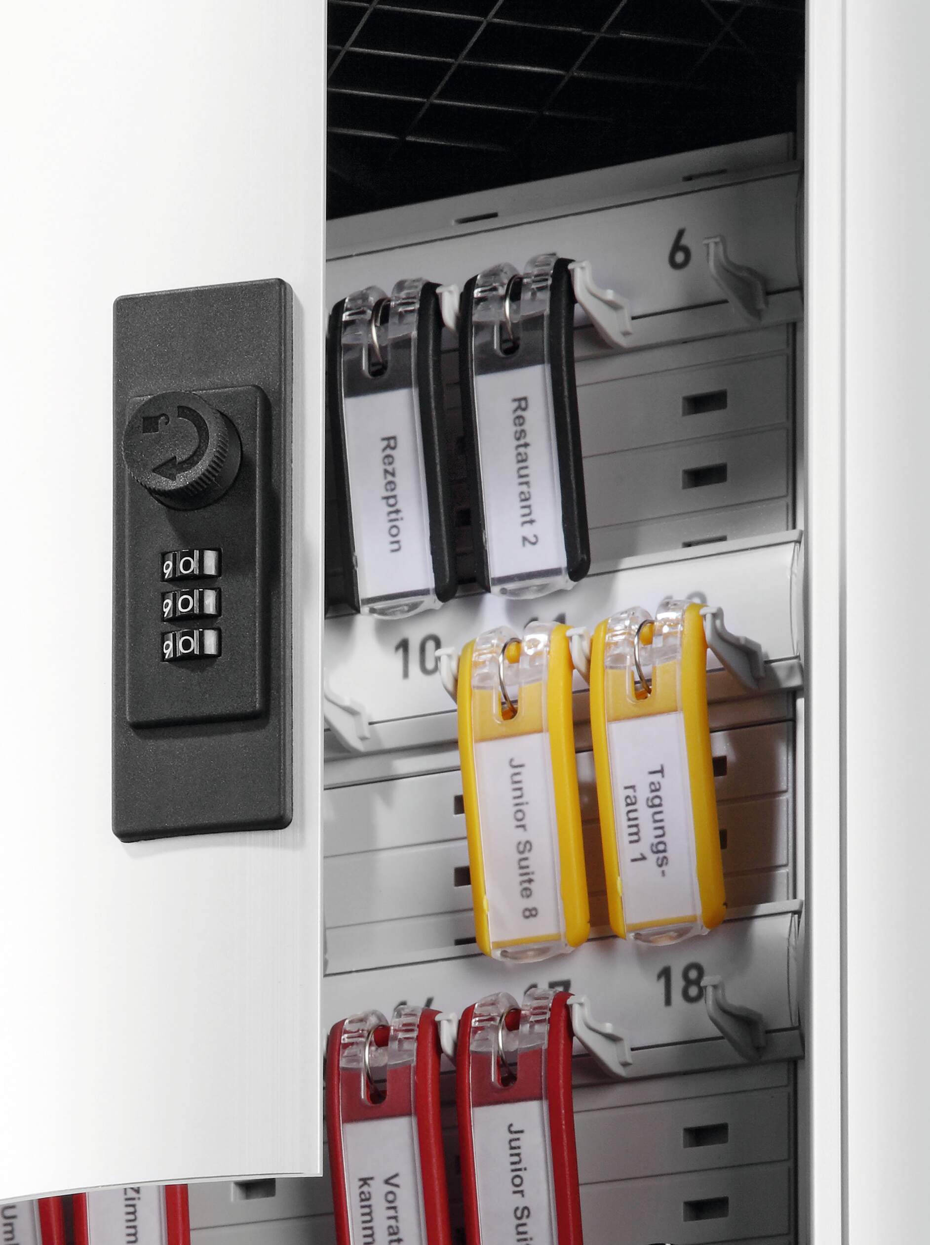 196923 Durable  Silver Aluminium Key Cabinet Wall