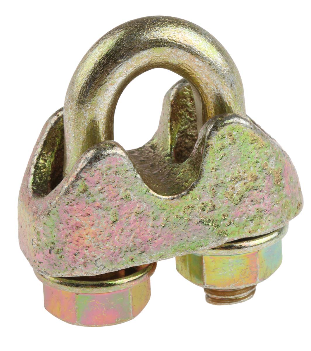 RS PRO Steel 8 mm Diameter Wire Rope Clamp