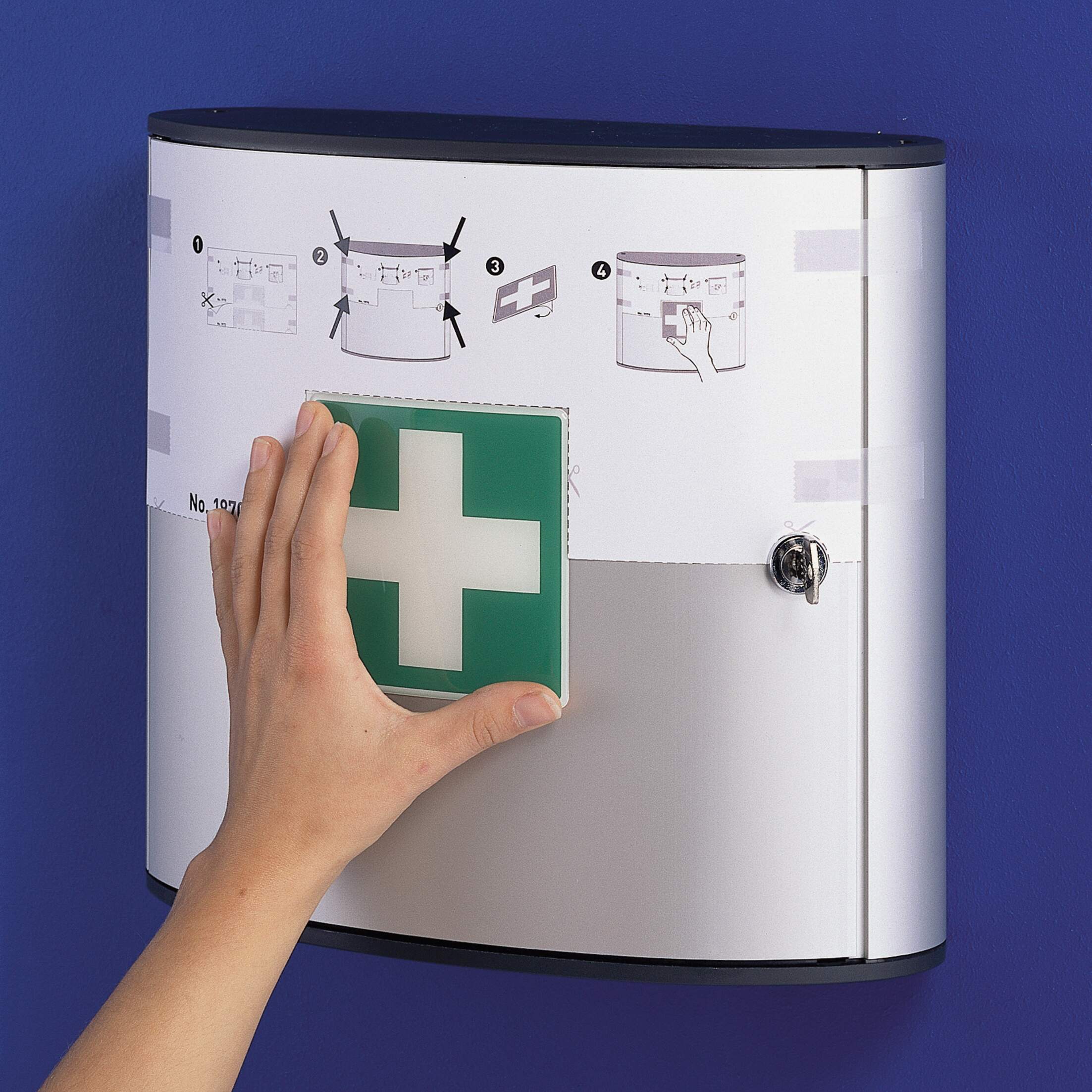 197023 Durable FIRST AID BOX M First Aid Cabinet 280 mm x 302 mm x 118 mm