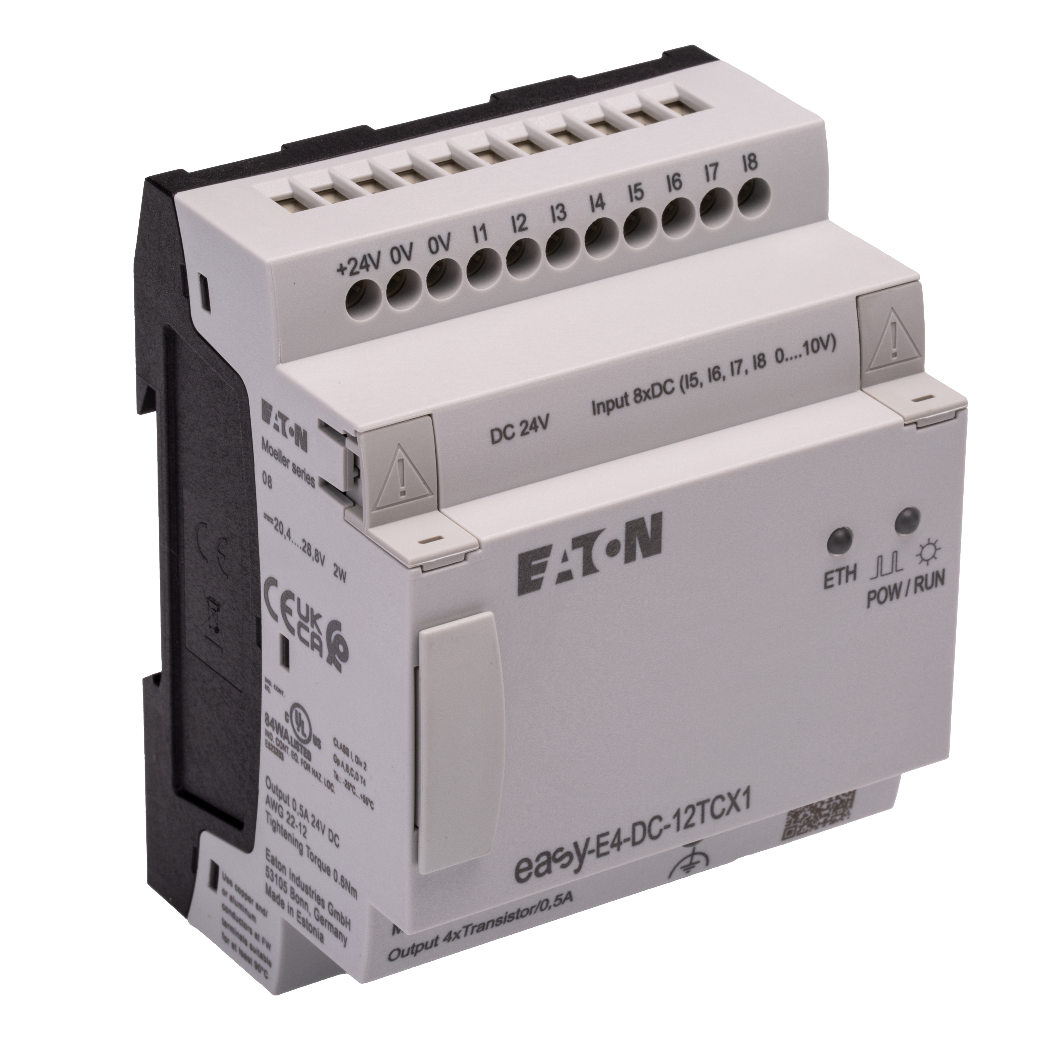 Eaton easyE4 Series Logic Module, Transistor Output, 8-Input, Analogue Input