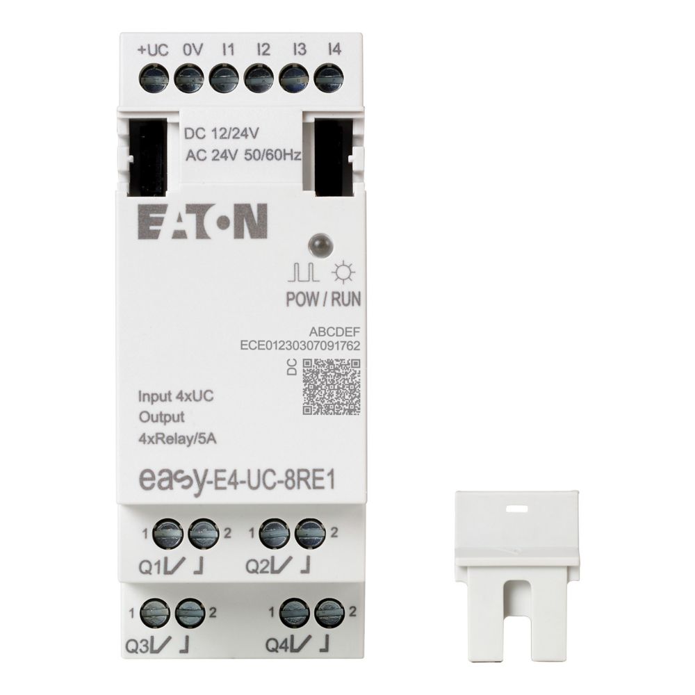 197217-easy-e4-uc-8re1 Eaton EasyE4 Series Logic Module, Relay Output, 4-Input, Digital Input