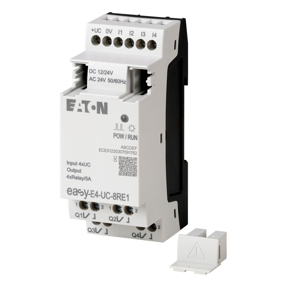 197217-easy-e4-uc-8re1 Eaton EasyE4 Series Logic Module, Relay Output, 4-Input, Digital Input