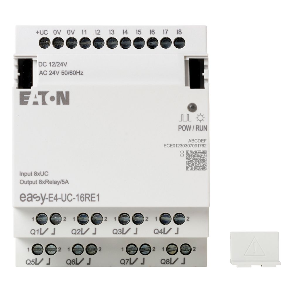 197218-easy-e4-uc-16re1 Eaton easyE4 Series I/O Extension Module, Relay Output, 8-Input, Digital Input