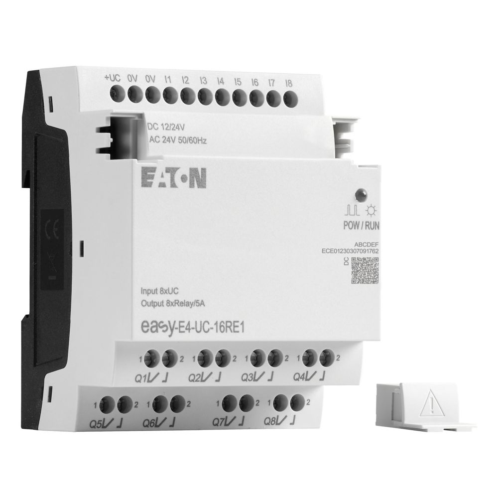 197218-easy-e4-uc-16re1 Eaton easyE4 Series I/O Extension Module, Relay Output, 8-Input, Digital Input
