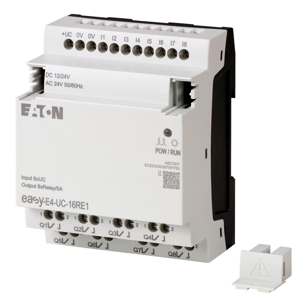 197218-easy-e4-uc-16re1 Eaton easyE4 Series I/O Extension Module, Relay Output, 8-Input, Digital Input