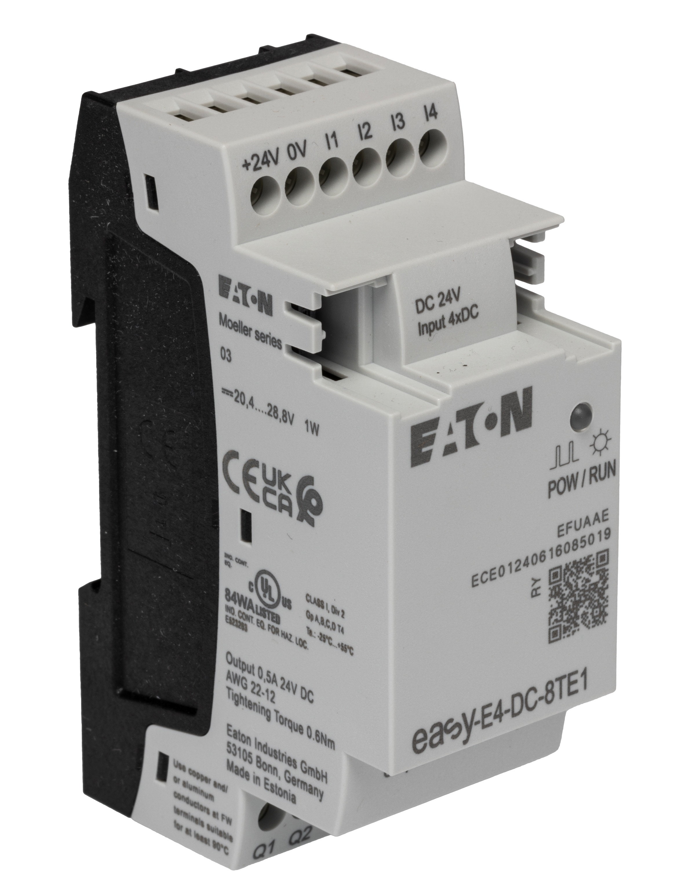 Eaton EasyE4 Series Logic Module, Transistor Output, 4-Input, Digital Input