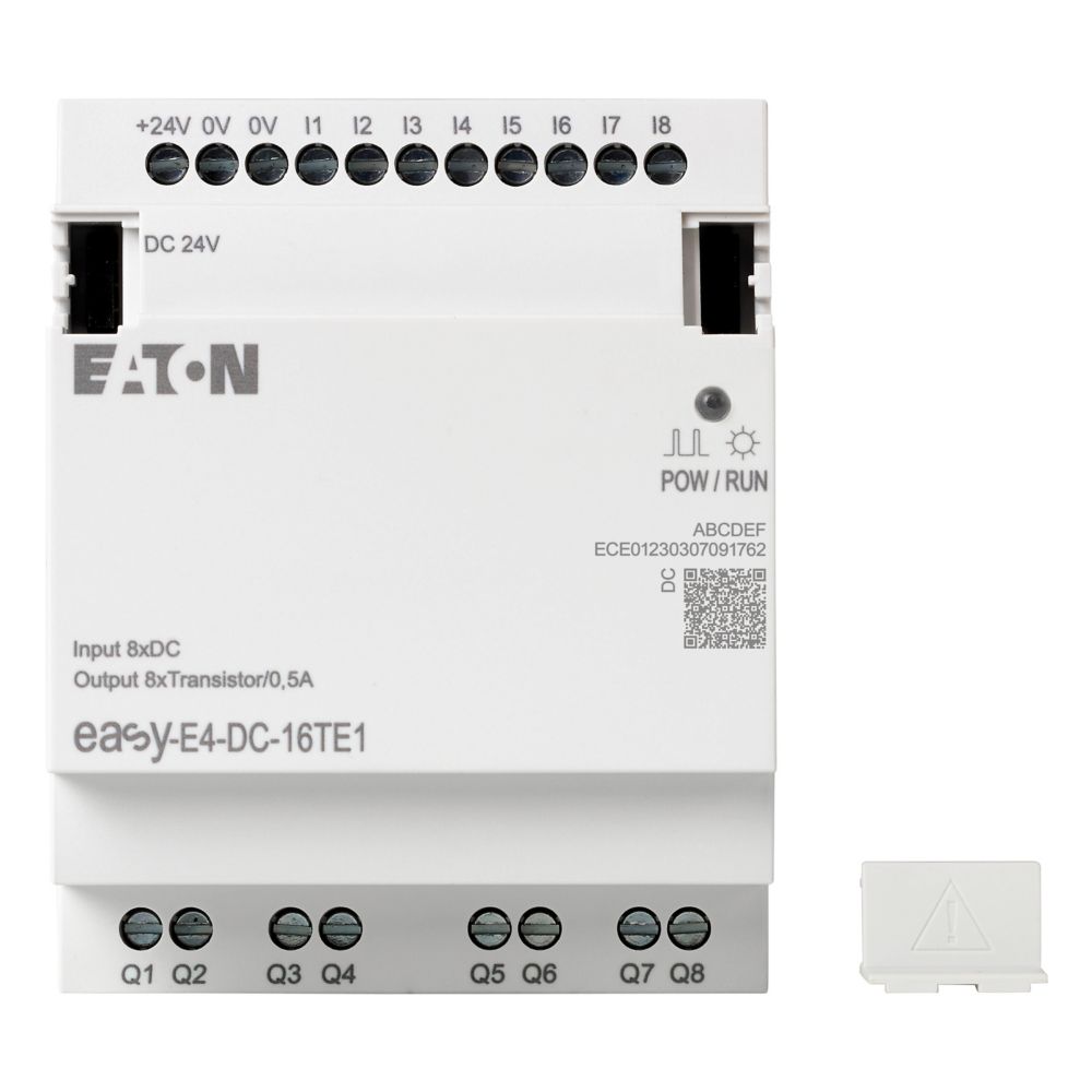 197220-easy-e4-dc-16te1 Eaton EasyE4 Series Logic Module, Transistor Output, 8-Input, Digital Input