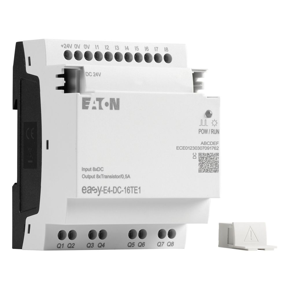 197220-easy-e4-dc-16te1 Eaton EasyE4 Series Logic Module, Transistor Output, 8-Input, Digital Input