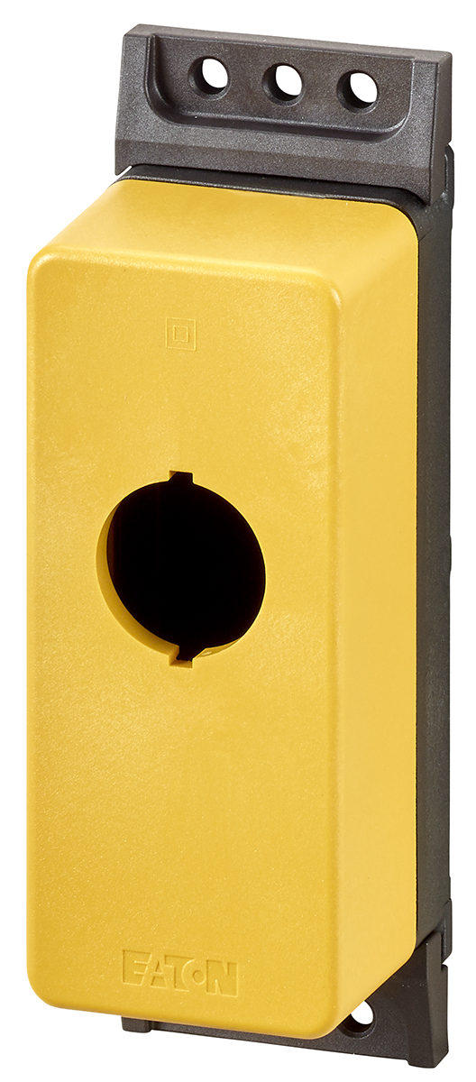 Eaton Yellow M22 Push Button Enclosure - 1 Hole 22 mm Diameter