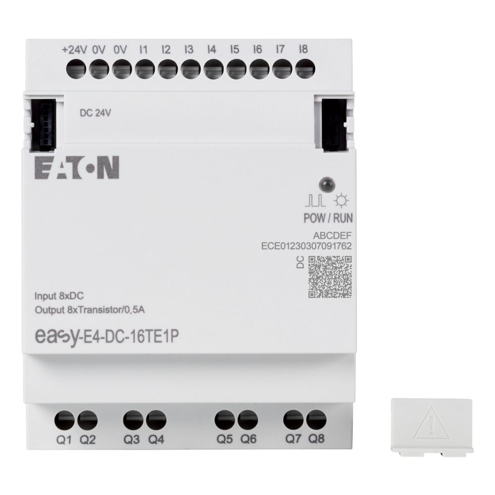 197513-easy-e4-dc-16te1p Eaton easyE4 Series Control Relay, Transistor Output, 8-Input, Digital Input