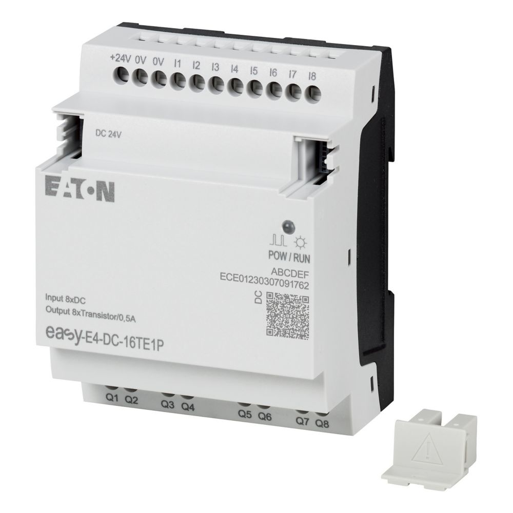 197513-easy-e4-dc-16te1p Eaton easyE4 Series Control Relay, Transistor Output, 8-Input, Digital Input