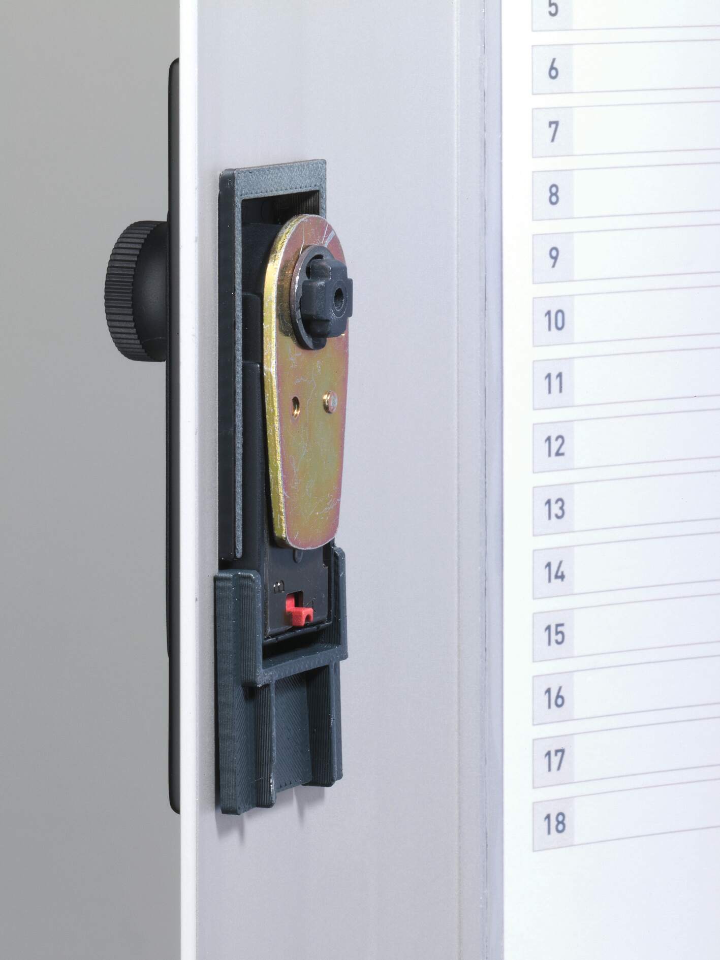 197623 Durable  Silver Aluminium Key Cabinet Wall