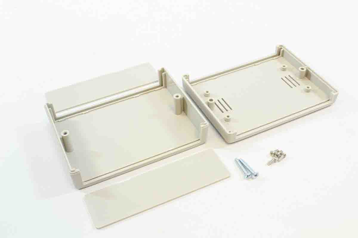 198-1380 RS PRO Beige ABS Instrument Case 33 mm, 105 mm, 80 mm