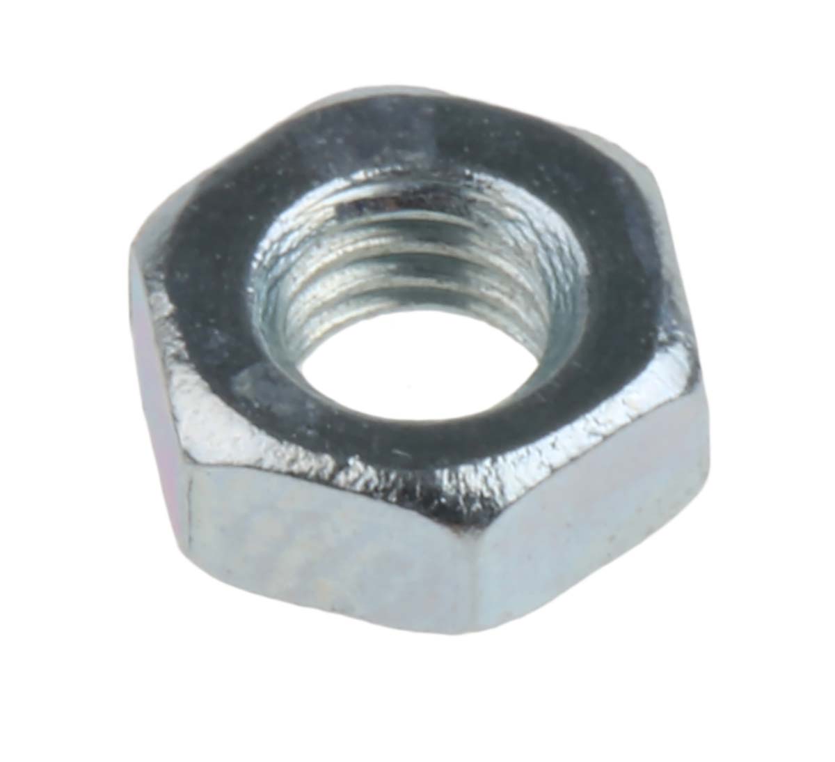 RS PRO, Bright Zinc Steel Hex Nut M3, DIN 934
