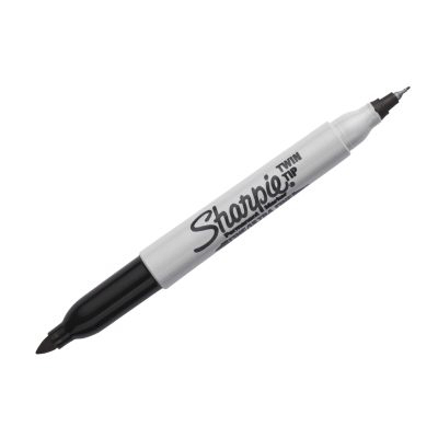 1985877 Sharpie Twin Tip Black Marker Pen